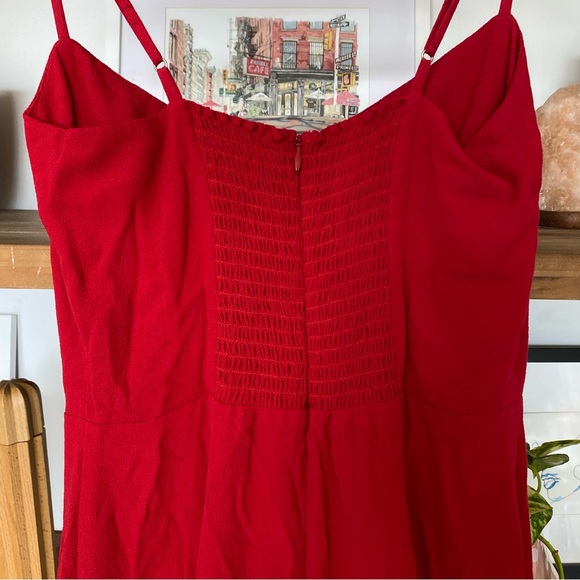 Reformation - Isabel red midi dress - size 4 - Picture 6 of 11